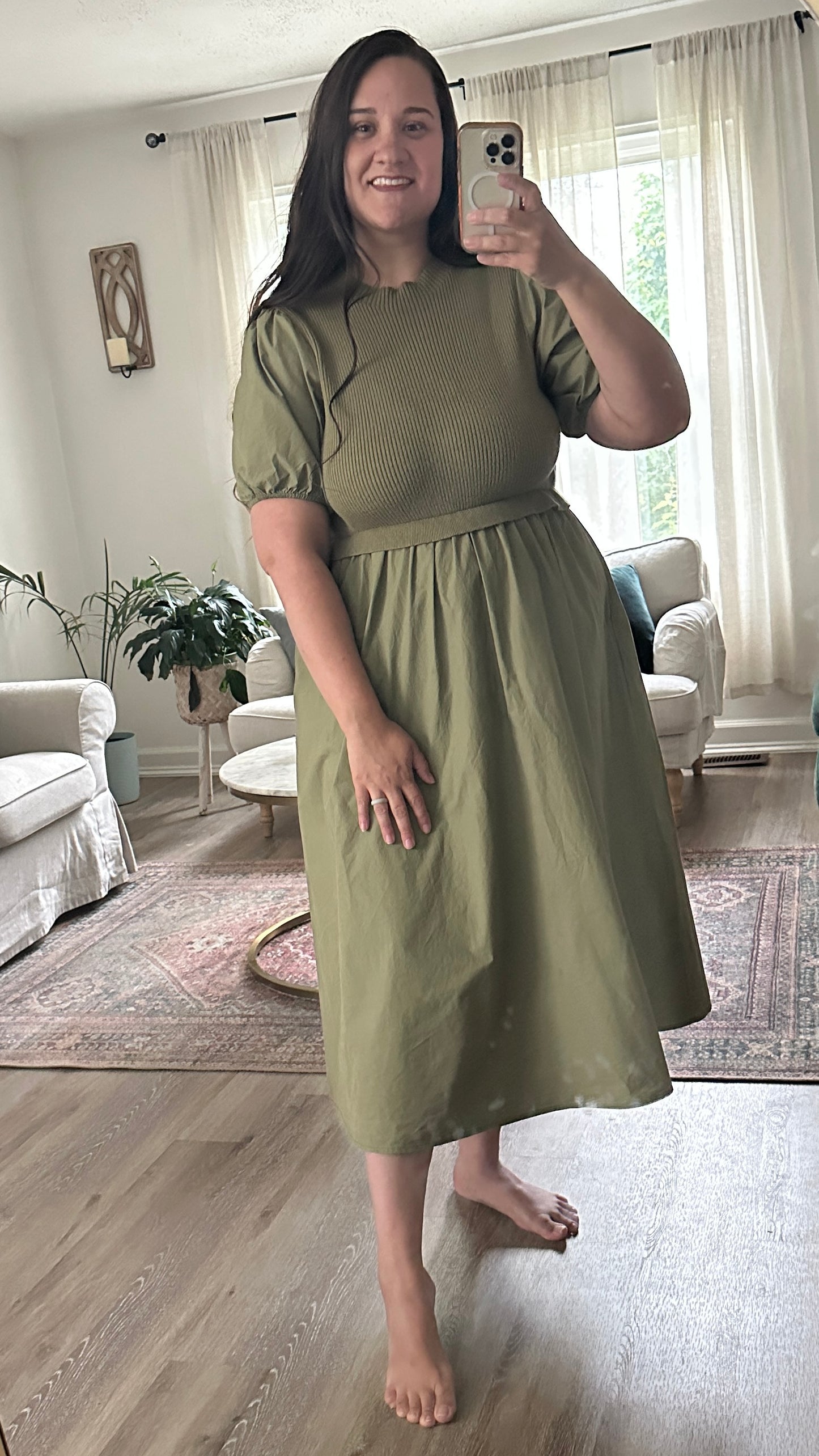 Olive Knit Bodice