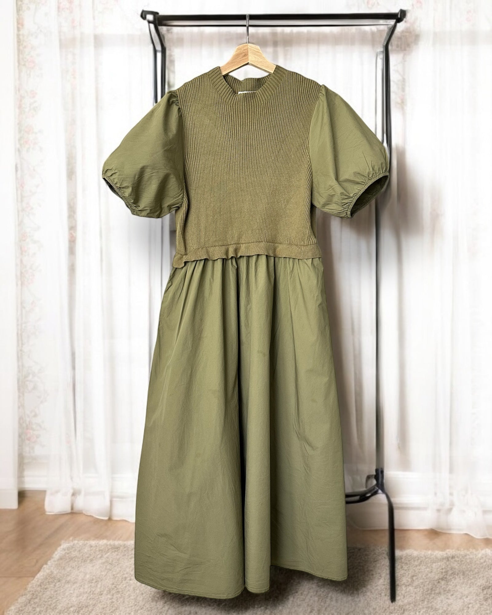Olive Knit Bodice  Wild Honey and Company