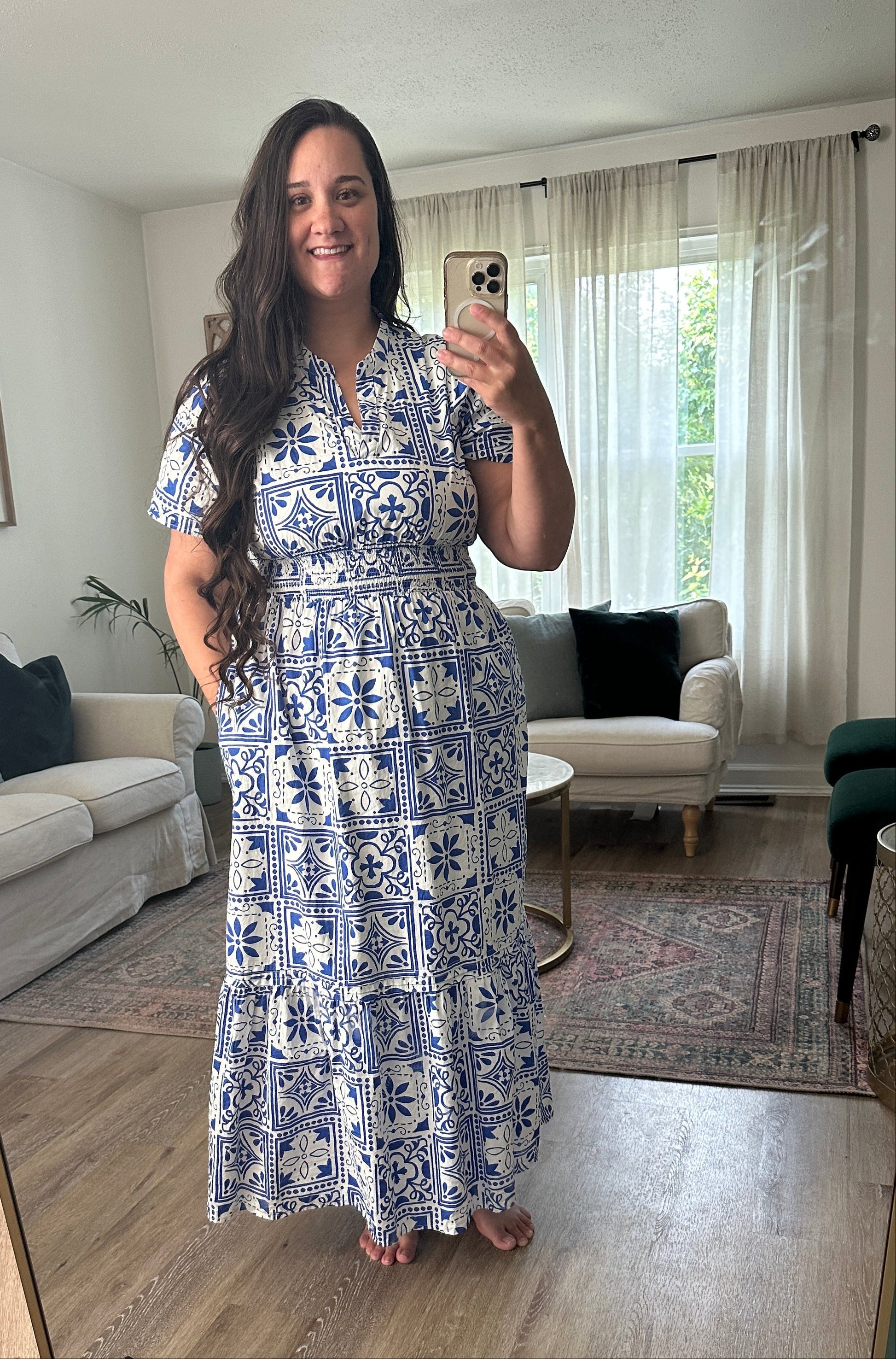 Blue Tile Maxi Wild Honey and Company Blue Tile Maxi Wild Honey and Company